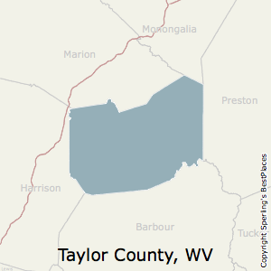 county taylor virginia west maps